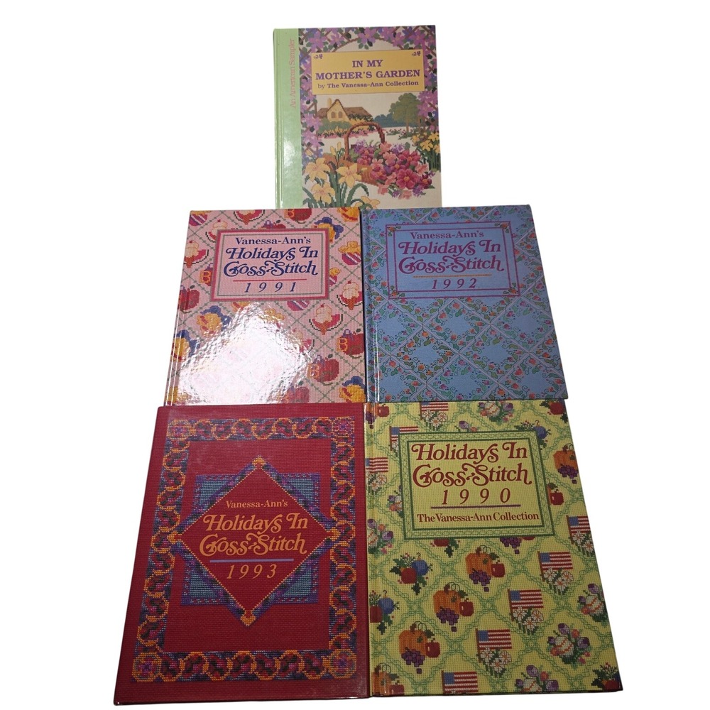 5‎ Vanessa Ann Collection Holidays In Cross-Stitch 1990-1993 Mother's Garden